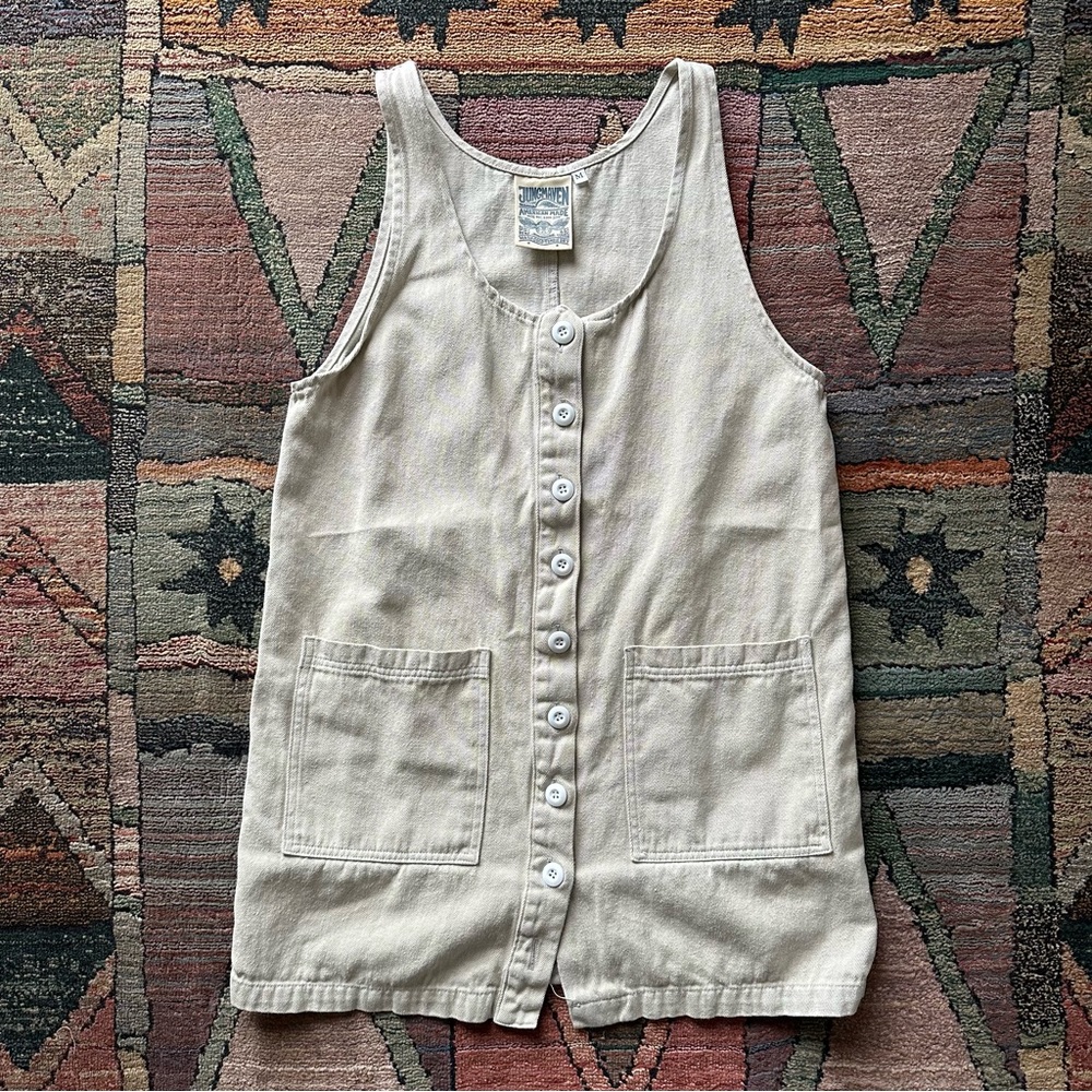 Jungmaven button front jumper dress